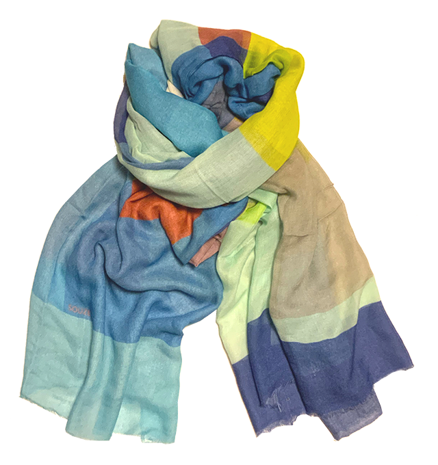 (A) Langschal - Modal/Cashmere Interactions blau