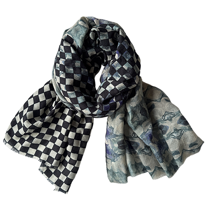 (A) Langschal Cashmere - Trio Ice